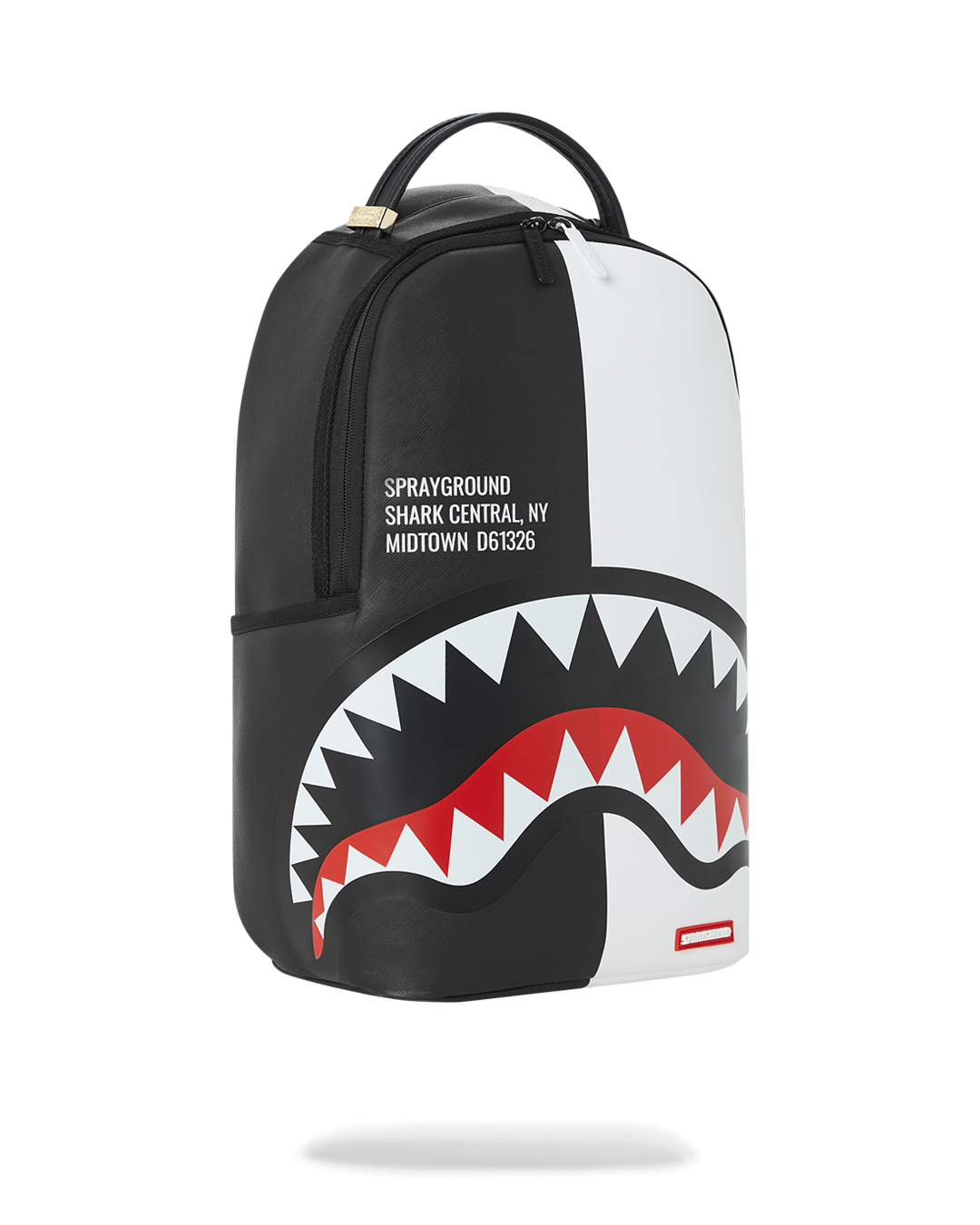 SHARK CENTRAL SPLIT BACKPACK BLK/WHT (DLXV)