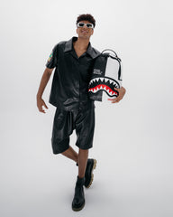 SHARK CENTRAL SPLIT BACKPACK BLK/WHT (DLXV)
