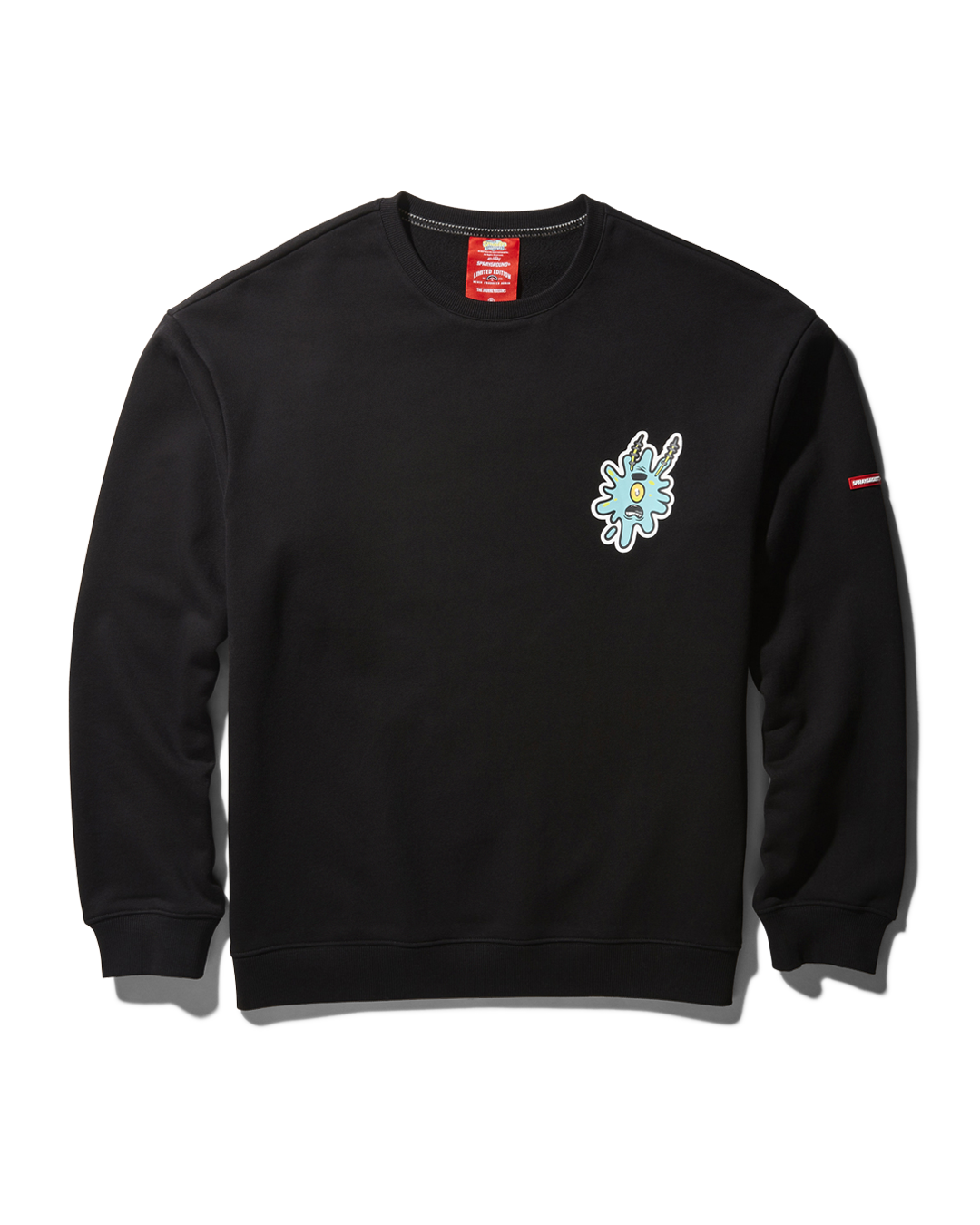 SPONGEBOB SPLAT PULLOVER SWEATER (BLACK)