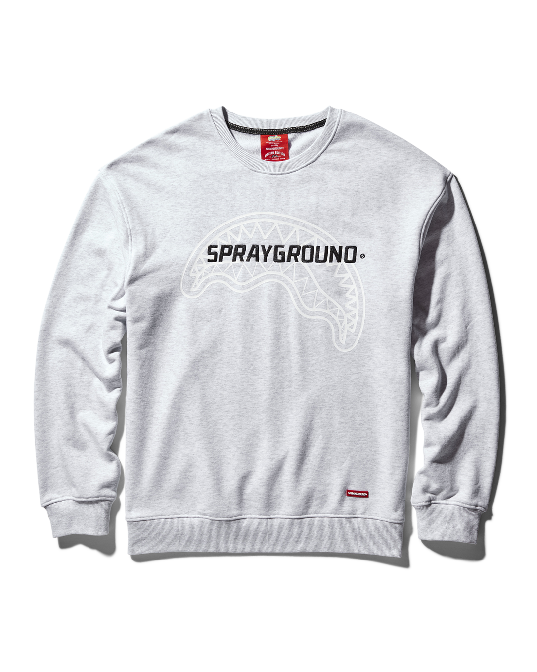 SPRAYGROUND PULLOVER CREW NECK SWEATSHIRT (LT GREY)