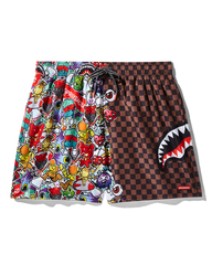 STICKER CREW SWIM SHORTS