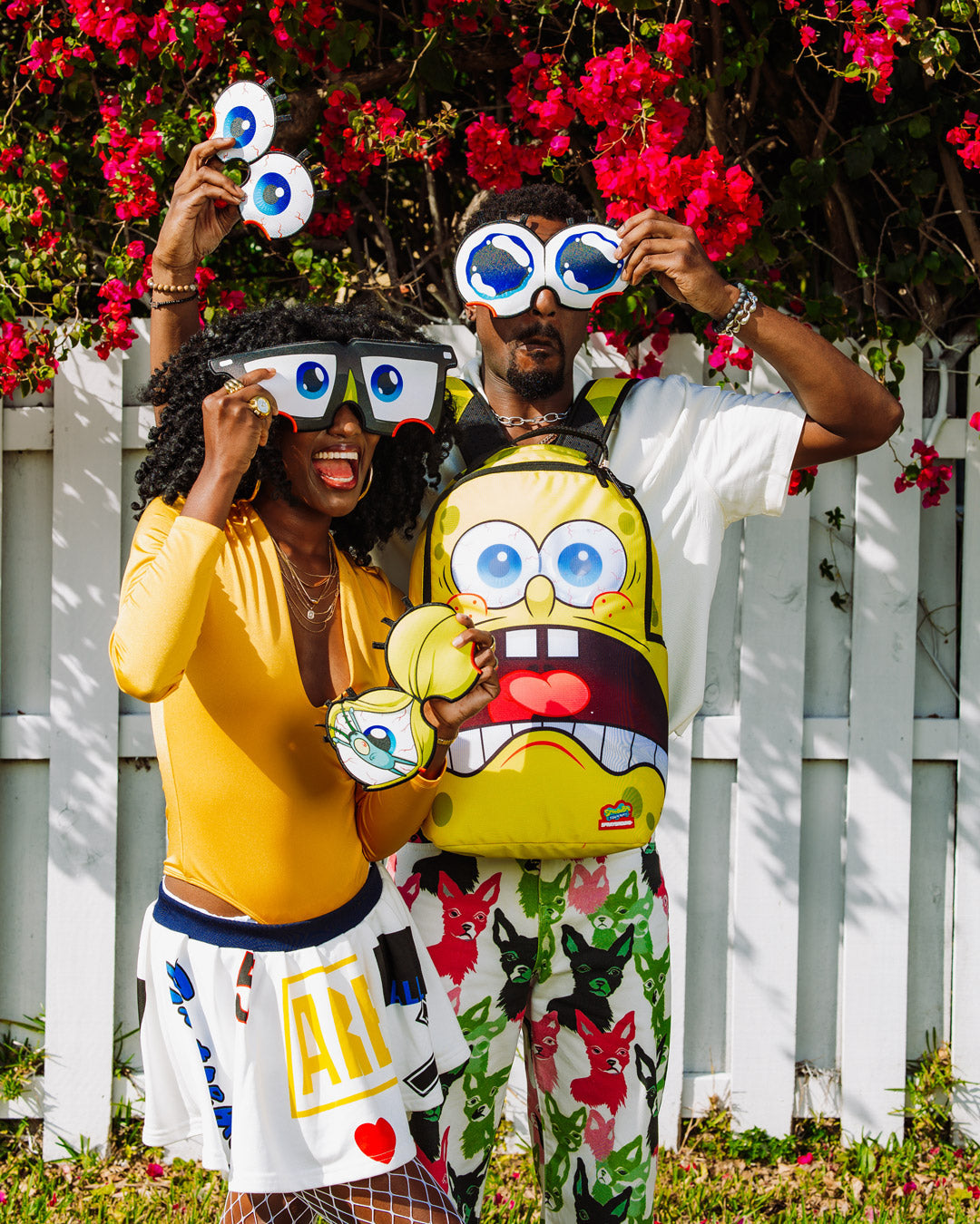 SPONGEBOB EYE POP REMOVABLE EYES BACKPACK